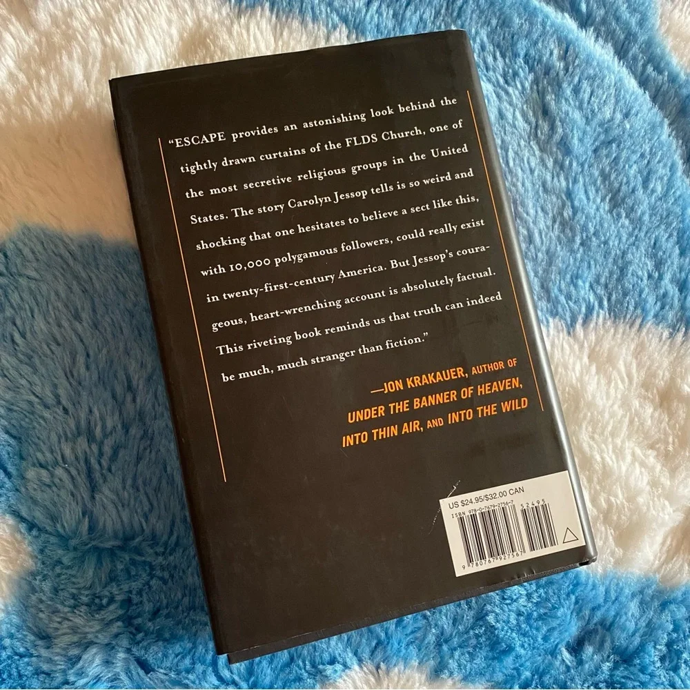 Escape by Carolyn Jessop with Laura Palmer Hardcover Memoir Book